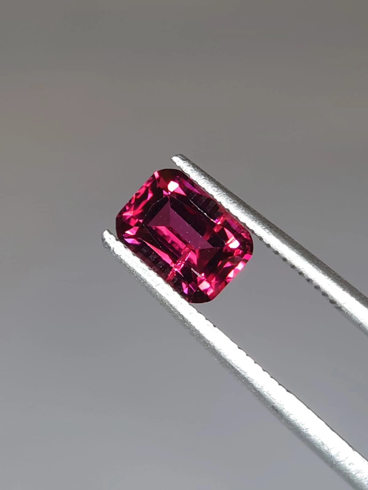 1.41ct Natural Long Cushion Cut Rhodolite Garnet from Tanzania — view 5